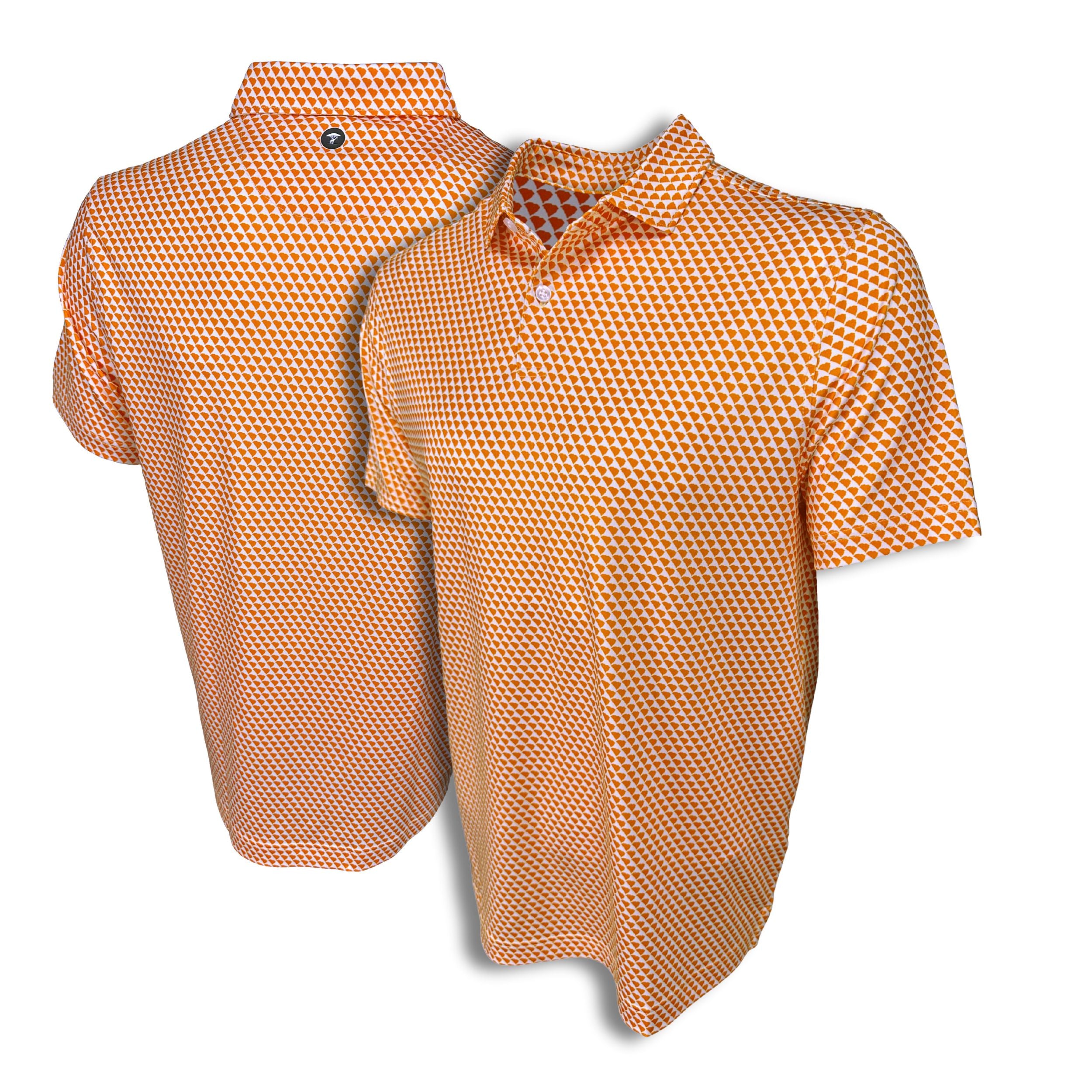 South Carolina Orange Print Polo